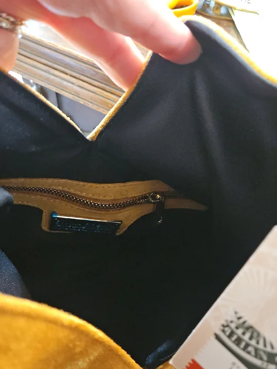 NWT Divina Firenza Caramel Italian Suede Fringe Shoulder Bag Made In Italy - Picture 9 of 11